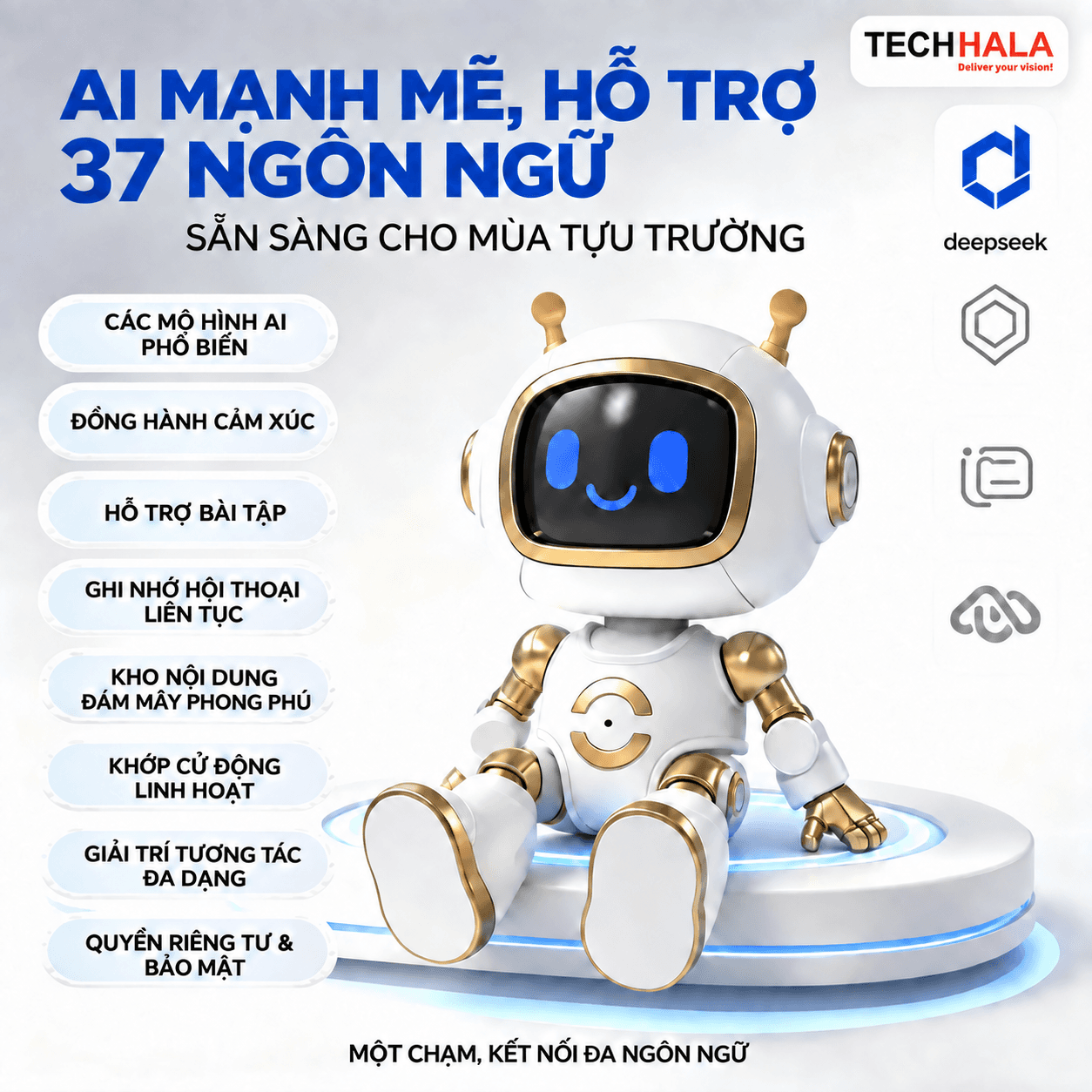 HalaBuddy – Robot AI học tập & trò chuyện đa ngôn ngữ